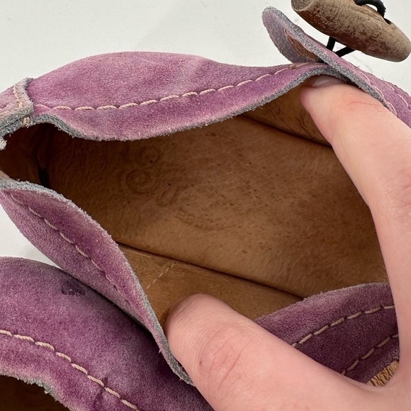 Seychelles womens flats size 36 purple suede ballet balletcore maryjanes - Picture 9 of 10